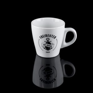 Offizierstasse Kaffee-/Cappuccinotasse mit Freibeuter Logo 6 Stück